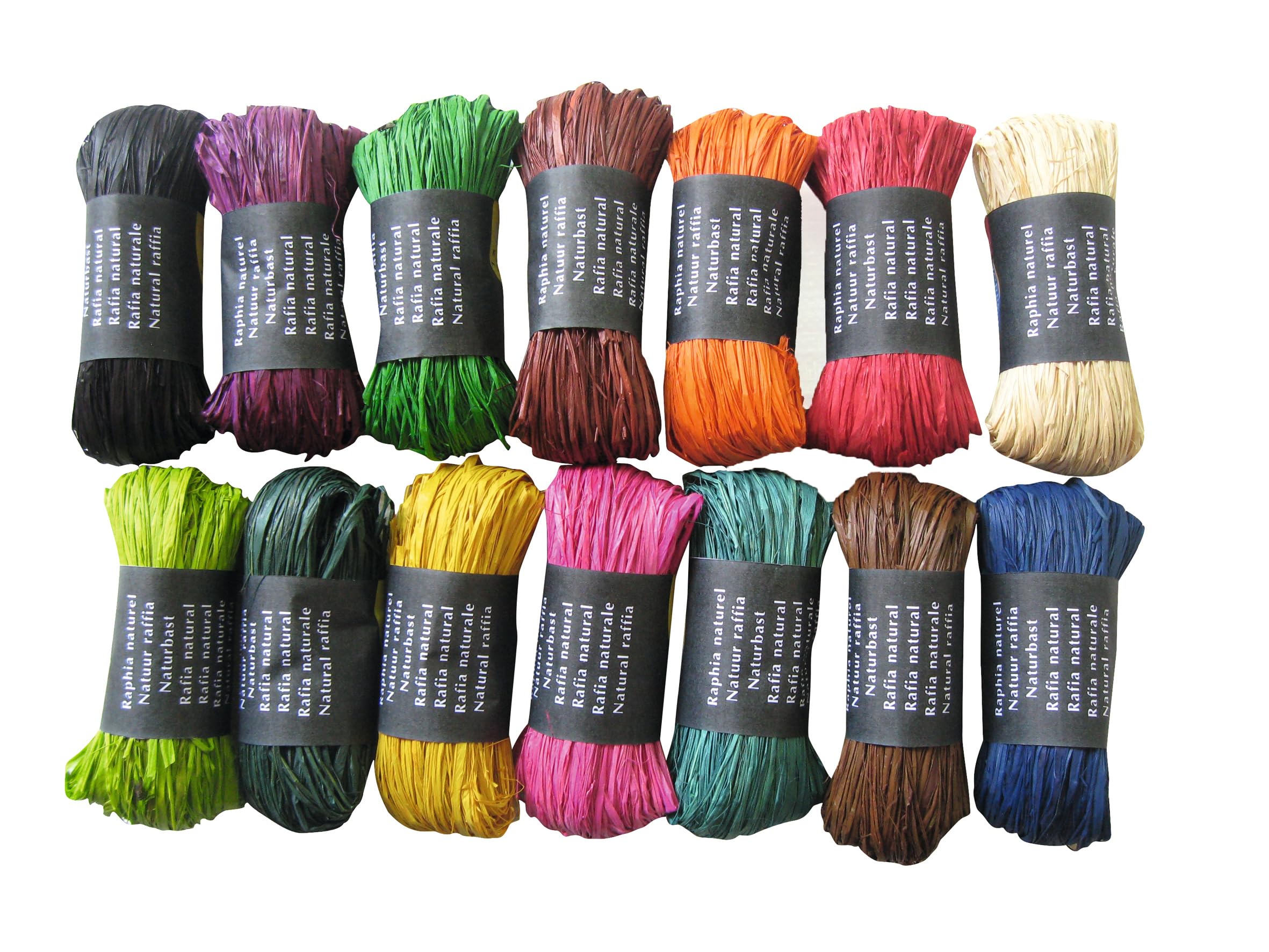 Clairefontaine, 196099C, Raphia Balls Assorted Colours -Set of Several Raphia Threads 1m50 per Thread- 50g, Creative Leisure - Image 2