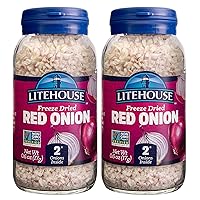 Vista 8 de Litehouse Cebolla roja liofilizada – Sustituto de cebolla roja fresca, tarro igual a 2 cebollas rojas frescas, orgánicas, condimentos de cebolla