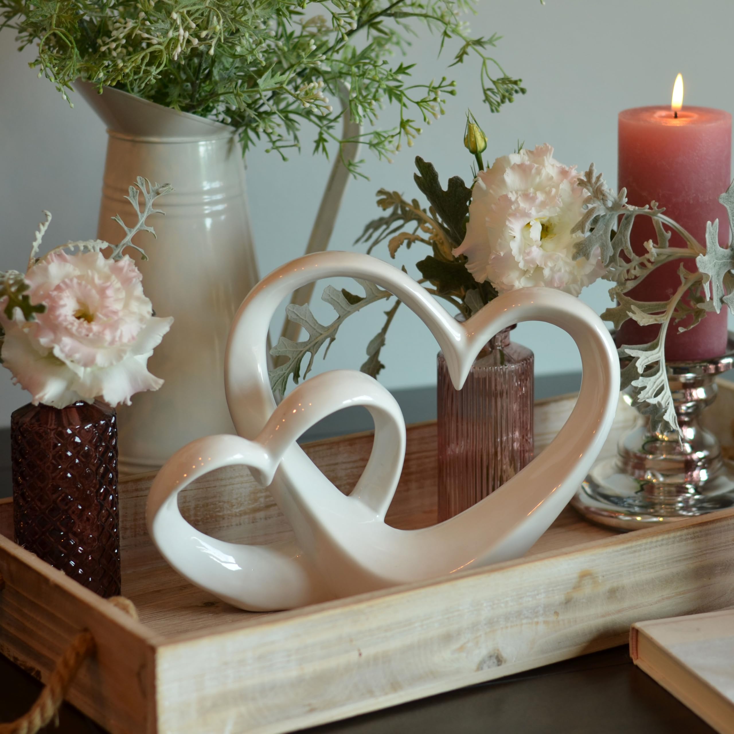 Amazon.com: WHW Whole House Worlds Eternity Double Heart Sculpture