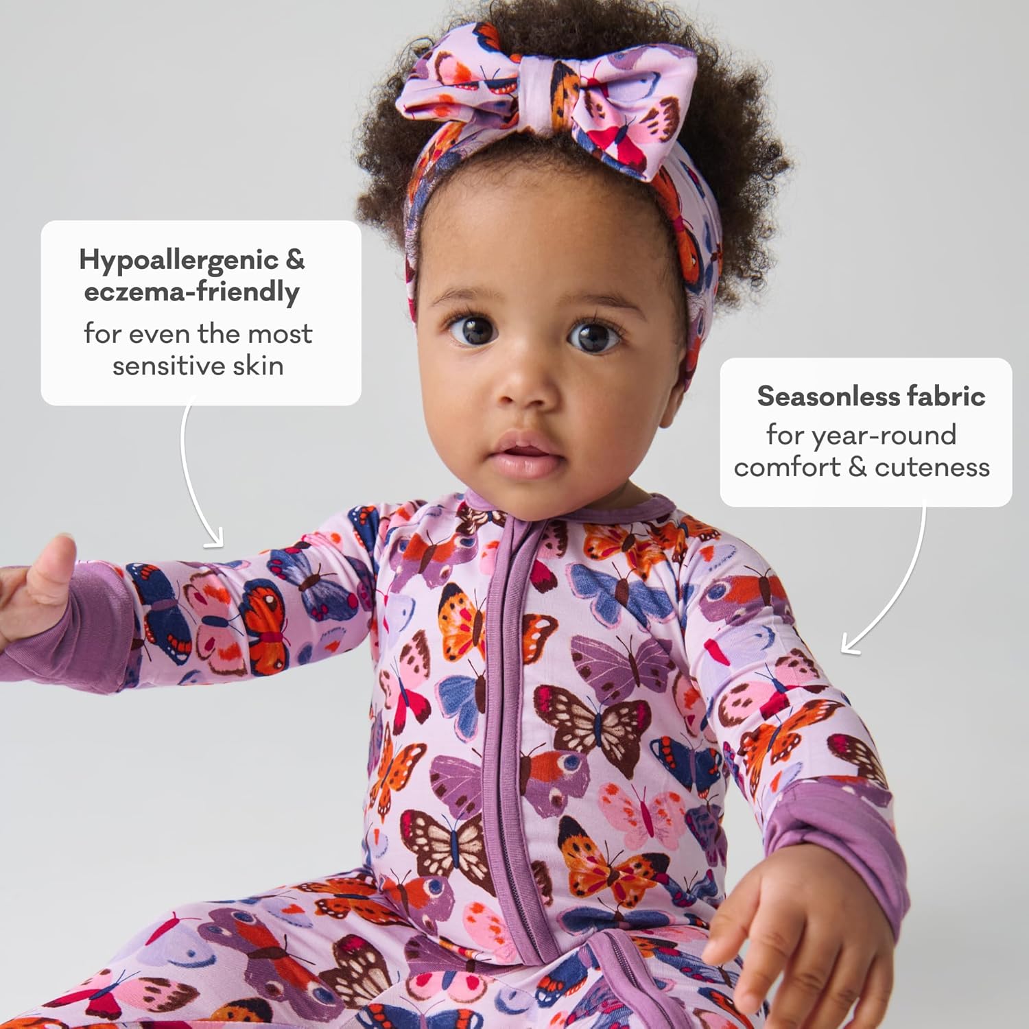 Little Sleepies Pajamas for Baby Boys & Girls, Viscose from Bamboo Baby Pajamas, Preemie & Newborn Sleepers, 2-Way Zipper PJs - Image 6