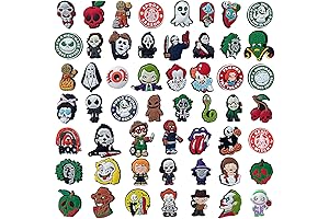 Halloween 53 Pcs Creepy Charms for Clog Shoes
