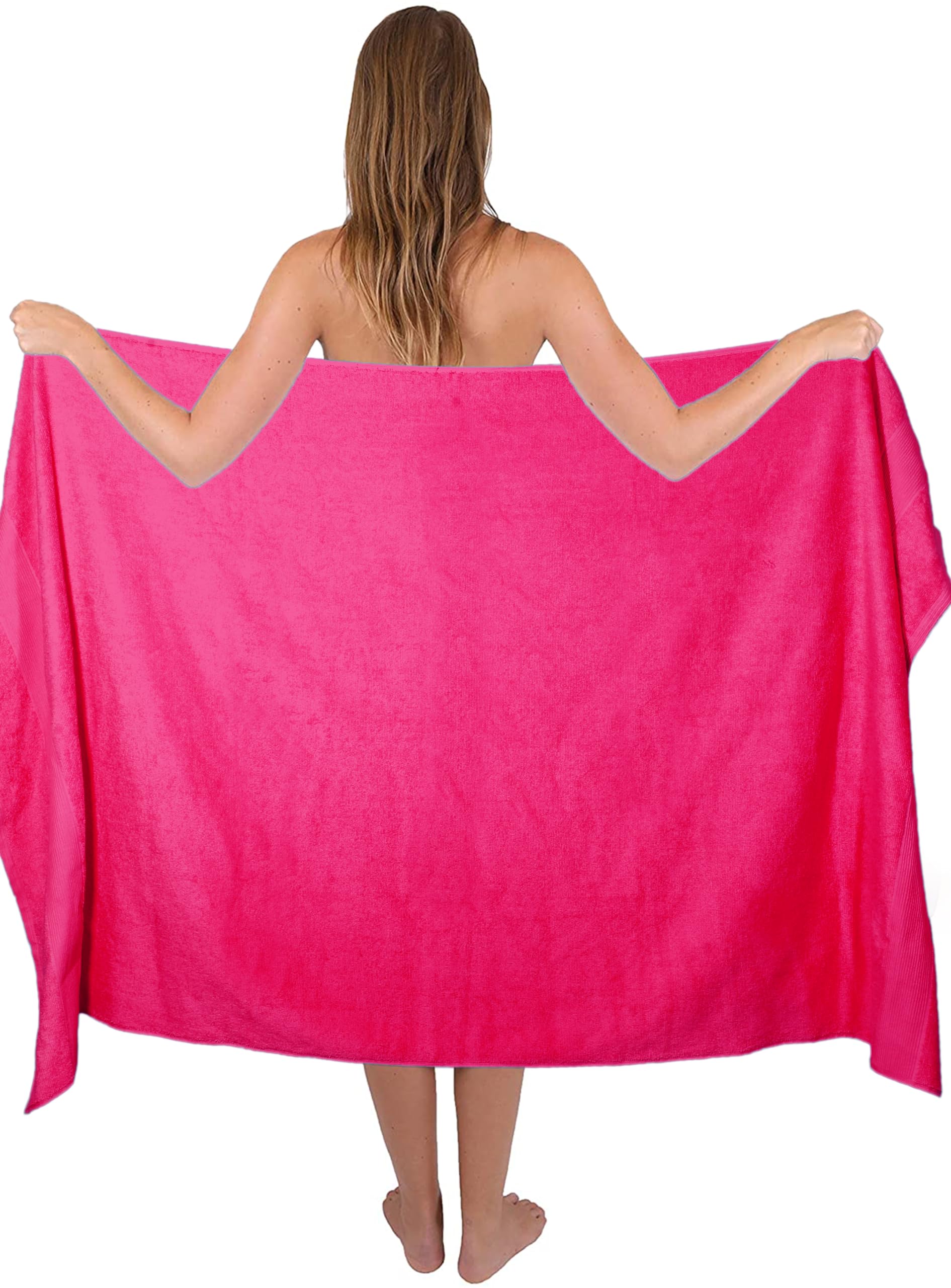 Belizzi Home Paquete de 2 toallas de baño de algodón de alta calidad de gran tamaño, 35 x 70 pulgadas, 100 % algodón puro, ideal para uso diario, ultrasuave y altamente absorbente, lavable a máquina,