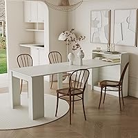 Vista 23 de SSLine Mesa de comedor rectangular extensible de 35 a 118 pulgadas, mesa de reuniones de conferencias súper larga para 6, 8, 12 personas, mesas