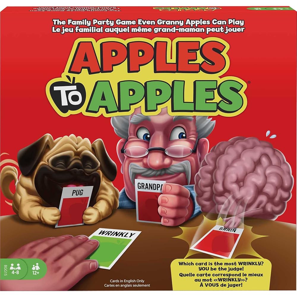 Mattel Games Apples to Apples Party in a Box Family Game with More Than 500 Cards for Game Nights & Parties