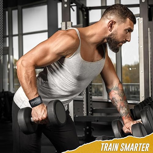 Miniatura 6 de Correas de muñeca para levantamiento de pesas  Correas de elevación resistentes de 20.8 pulgadas con agarre antideslizante, soporte de muñeca para