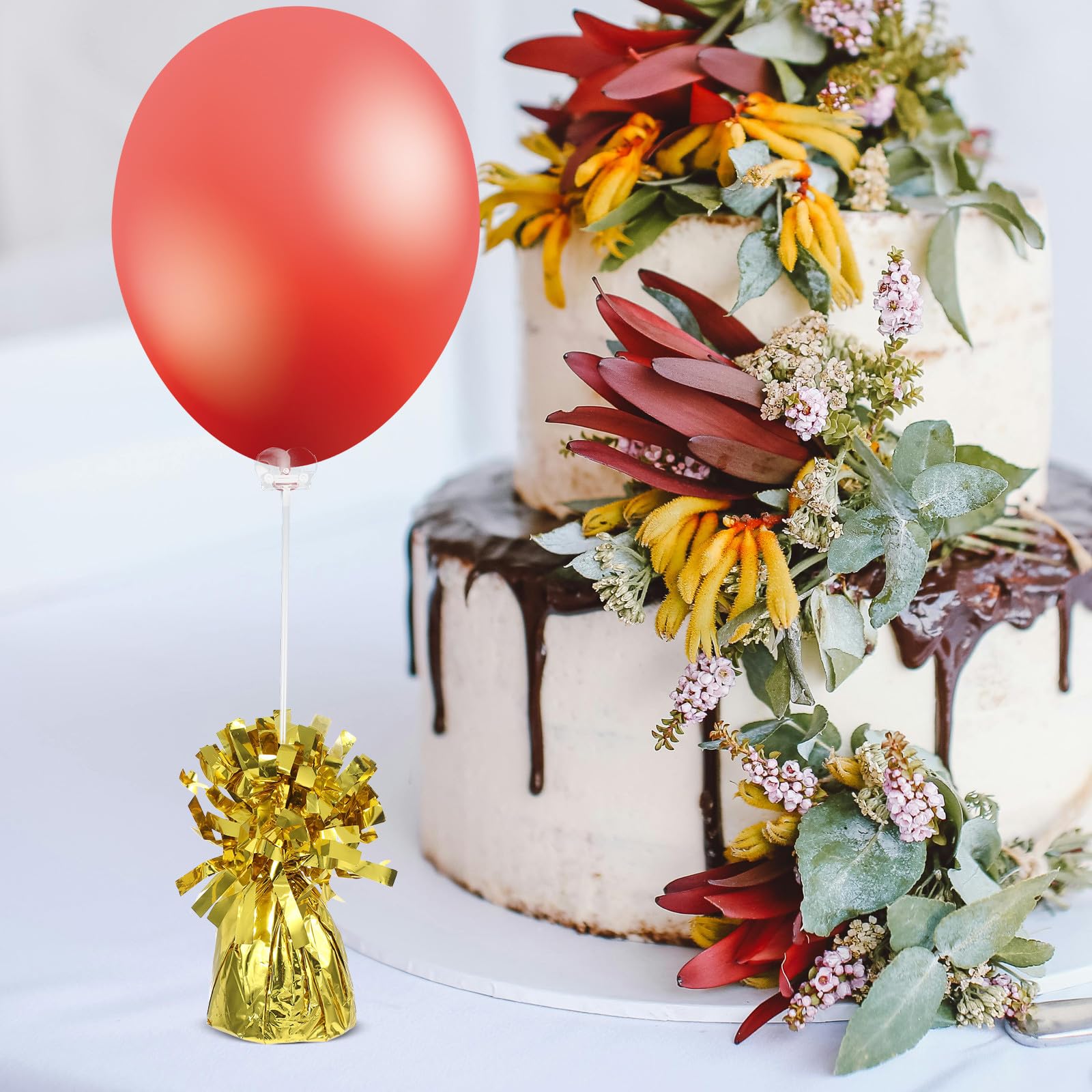 Ballongewichte mit Einzigartigem Design aus Pvc und Zement 6 Stück und Einfach zu Benutzen Zuverlässiges Material für Geburtstag und Feiertagsdeko