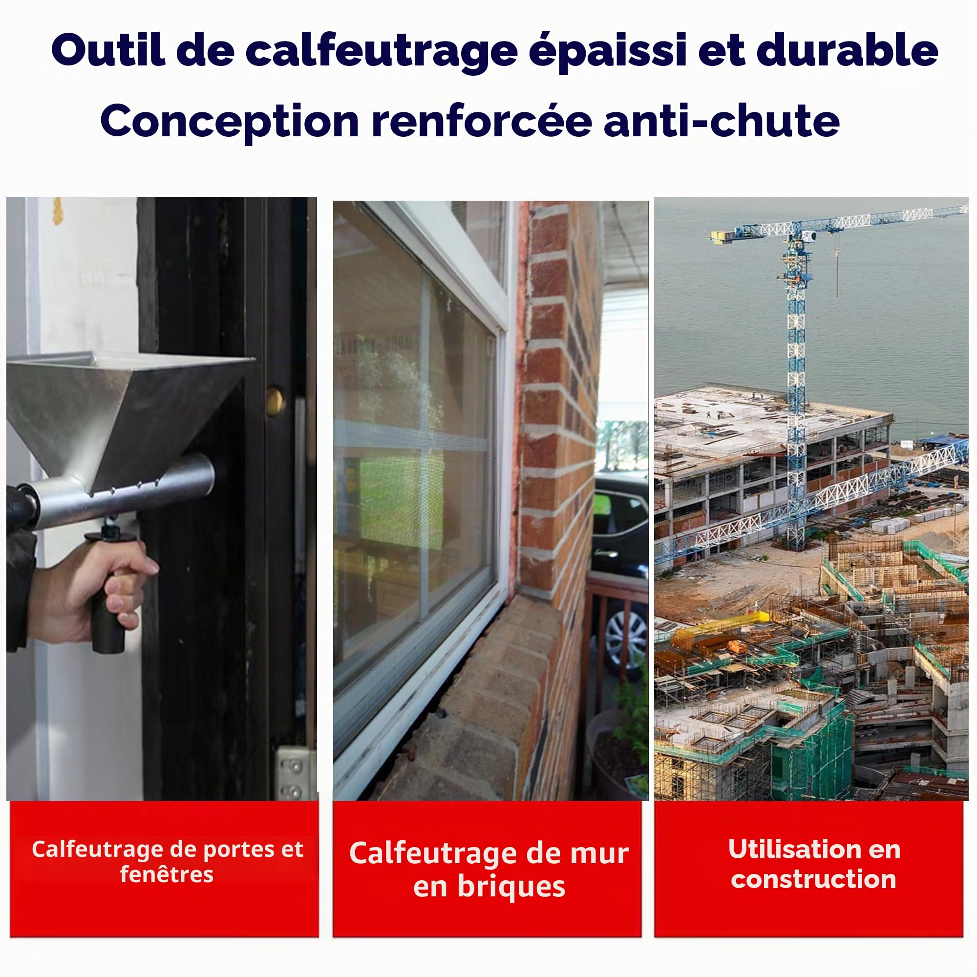 Pistolet à coulis électrique pour mortier, pulvérisateur à mortier électrique presse à mortier avec 8 buses différentes (tout en métal)