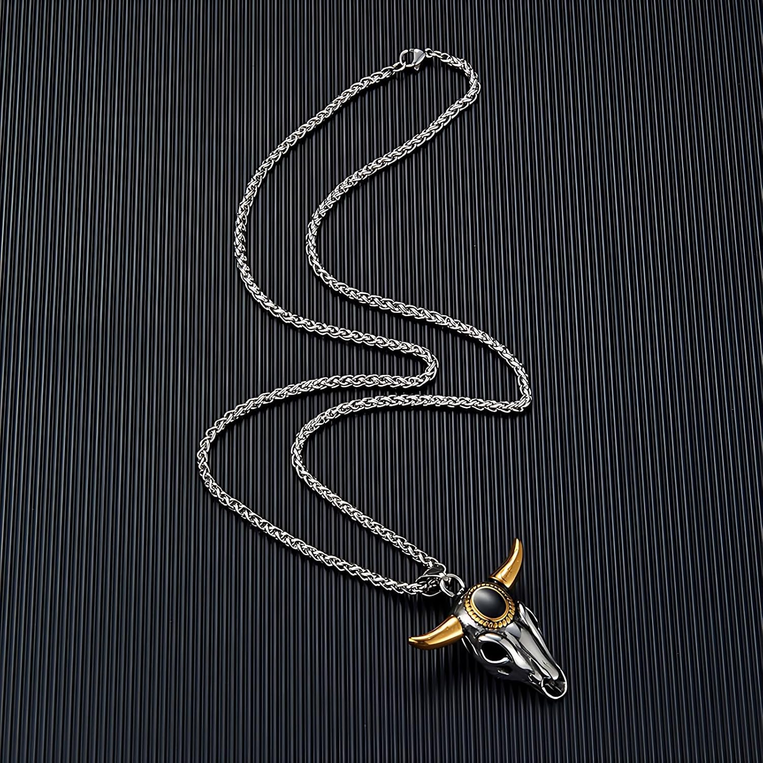 14K Gold Plated Pendant Necklace Pave Crystal Design, Unique Statement Jewelry for Men & Women, Faith-Inspired Gift