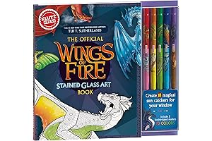 Klutz Press Wings of Fire Stained Glass Art: A Creative Coloring Book