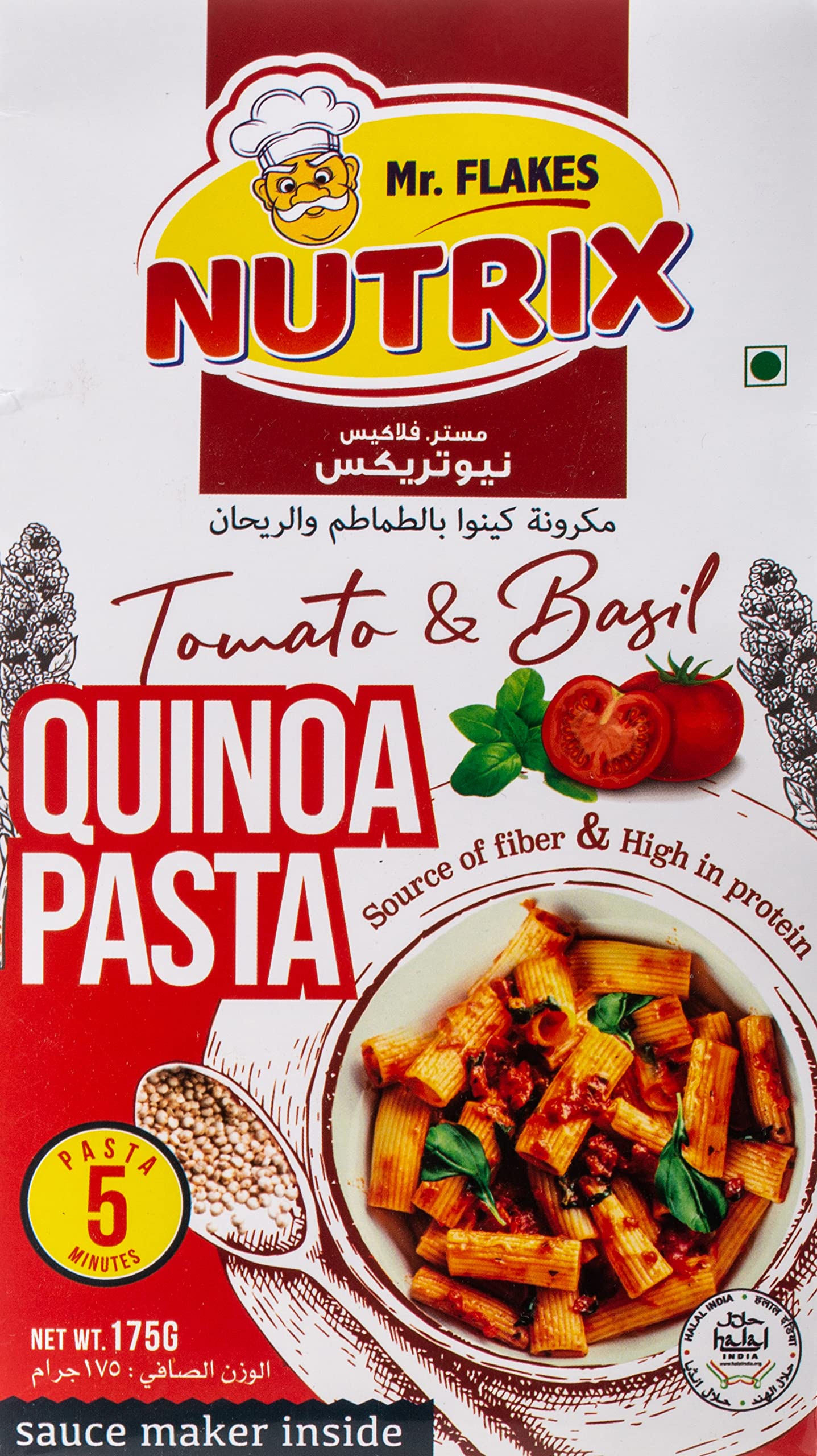 Mr Flakes Nutrix Quinoa Tomato Pasta 175 gm