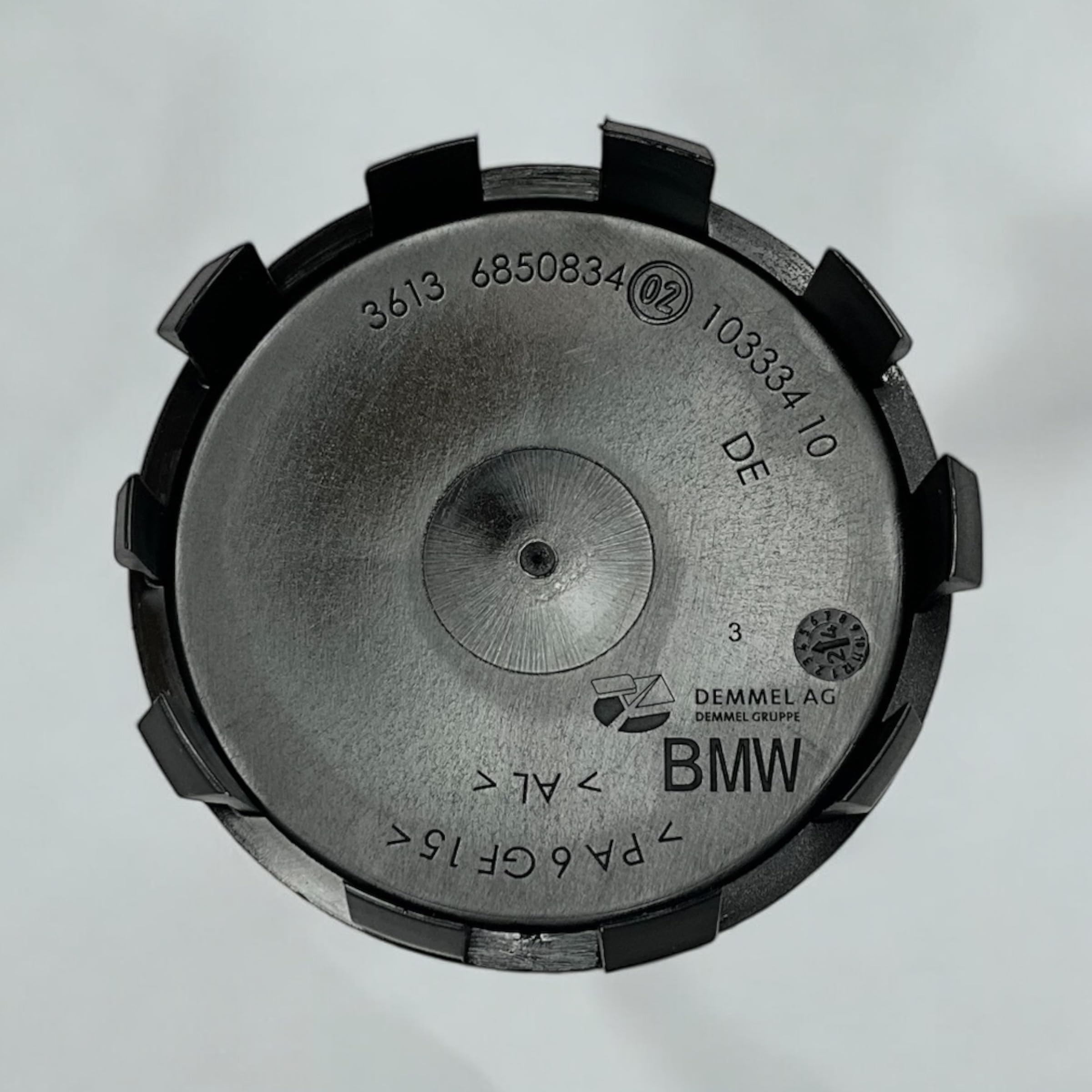 Copri-mozzo originale BMW 1 pezzo Nabendeckel Mittellochdeckel con bordo cromato singolo