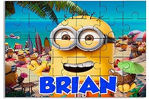 Despicable M3 Name Puzzle with Personalized Photo Jigsaw Gift for Kids