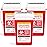 Sharps Container Small - Sharps Containers for Home Use and Labs - Portable Needle Disposal and Travel Size Biohazard Bin - 1 Quart (Pack of 3)