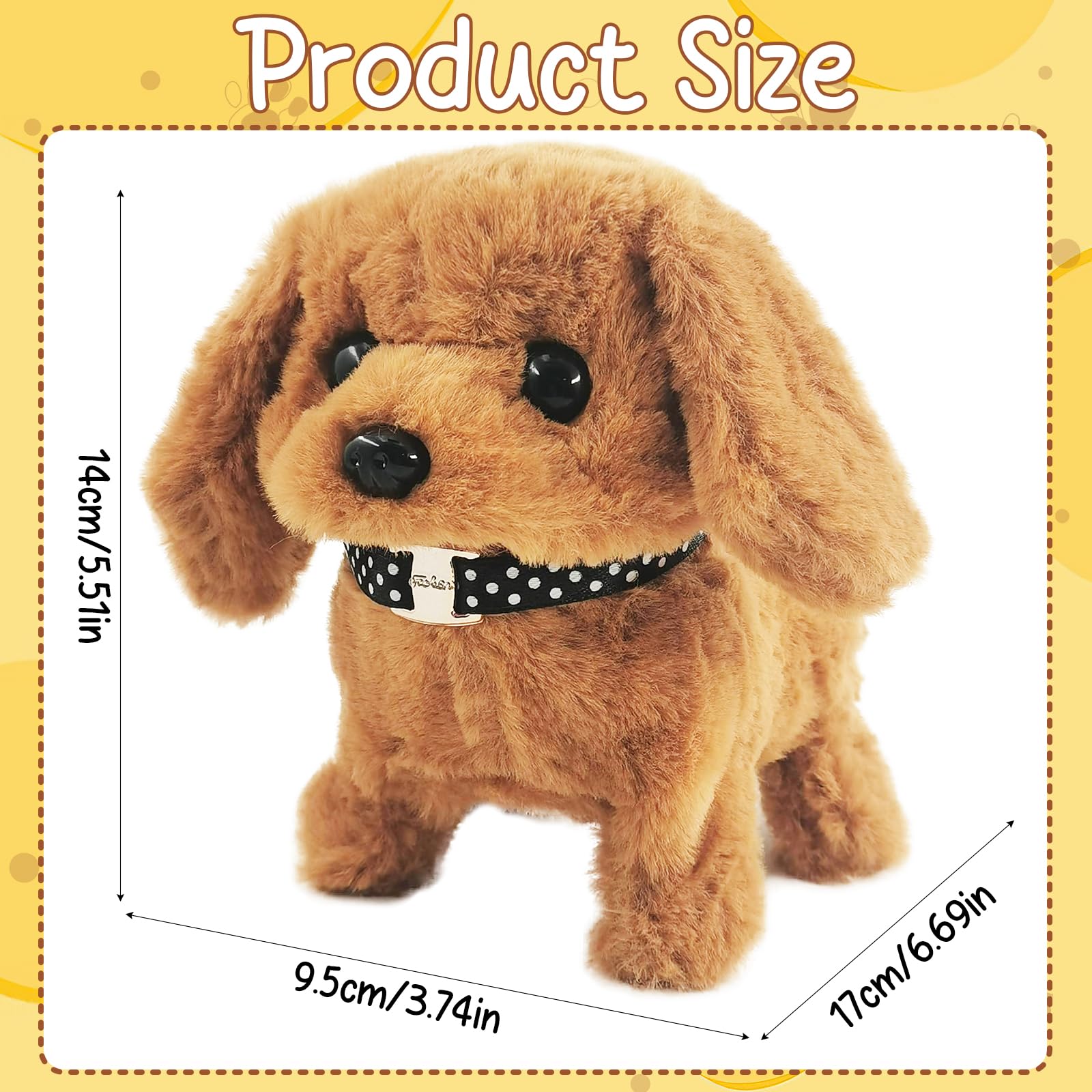 Générique Chien Jouet électronique, Chien Robot en Peluche | Chiot en Peluche,Jouet Robot en interactif, Jouet de Marche animé réaliste, pour Les Vacances et Les Anniversaires Générique Chien Jouet électronique, Chien Robot en Peluche | Chiot en Peluche,Jouet Robot en interactif, Jouet de Marche animé réaliste, pour Les Vacances et Les Anniversaires