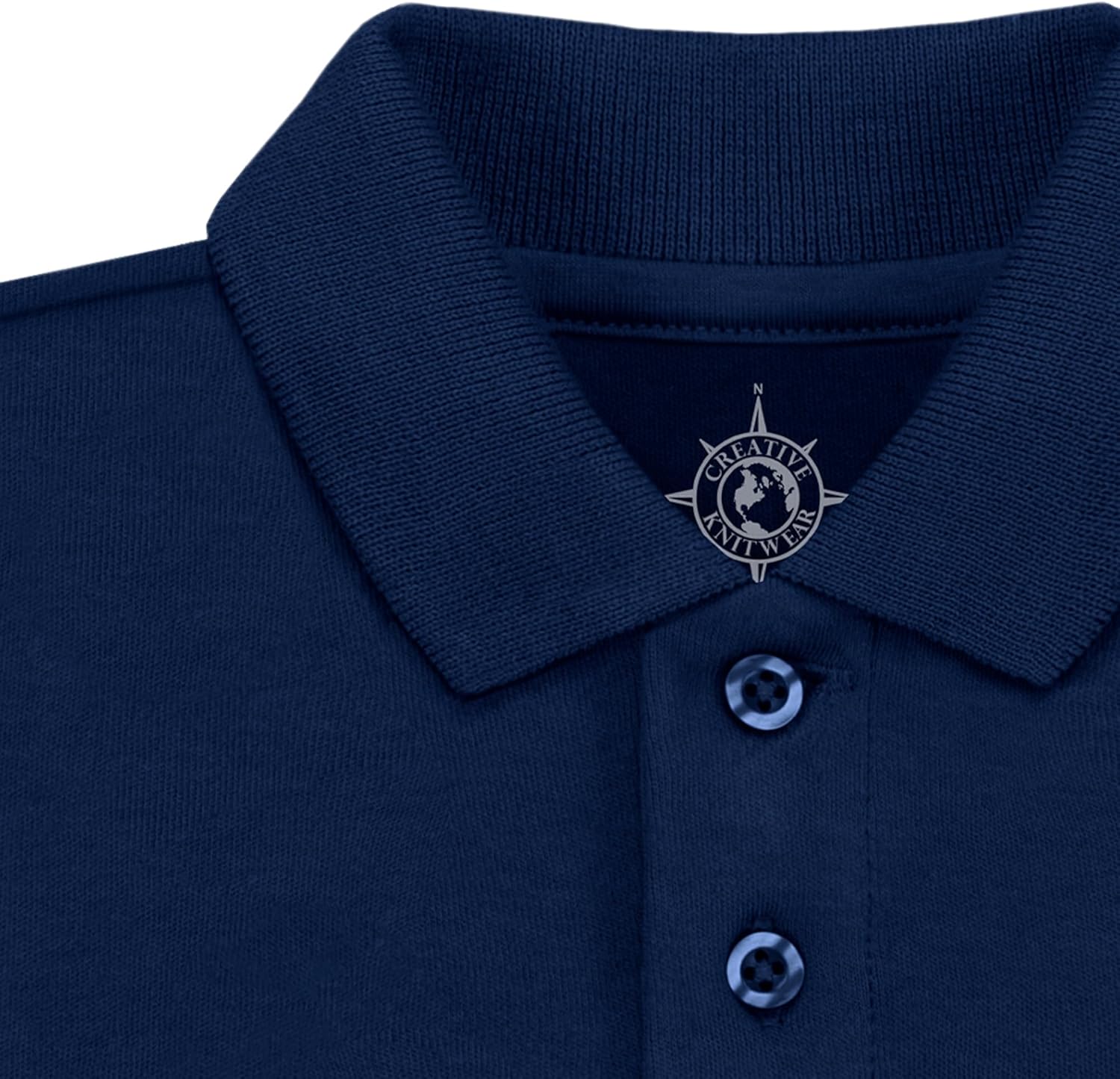 Creative Knitwear College Baby Polo Bodysuit Solid - Team Logo, Multiple Colors, for Boys & Girls (0-12 Months) - Image 2