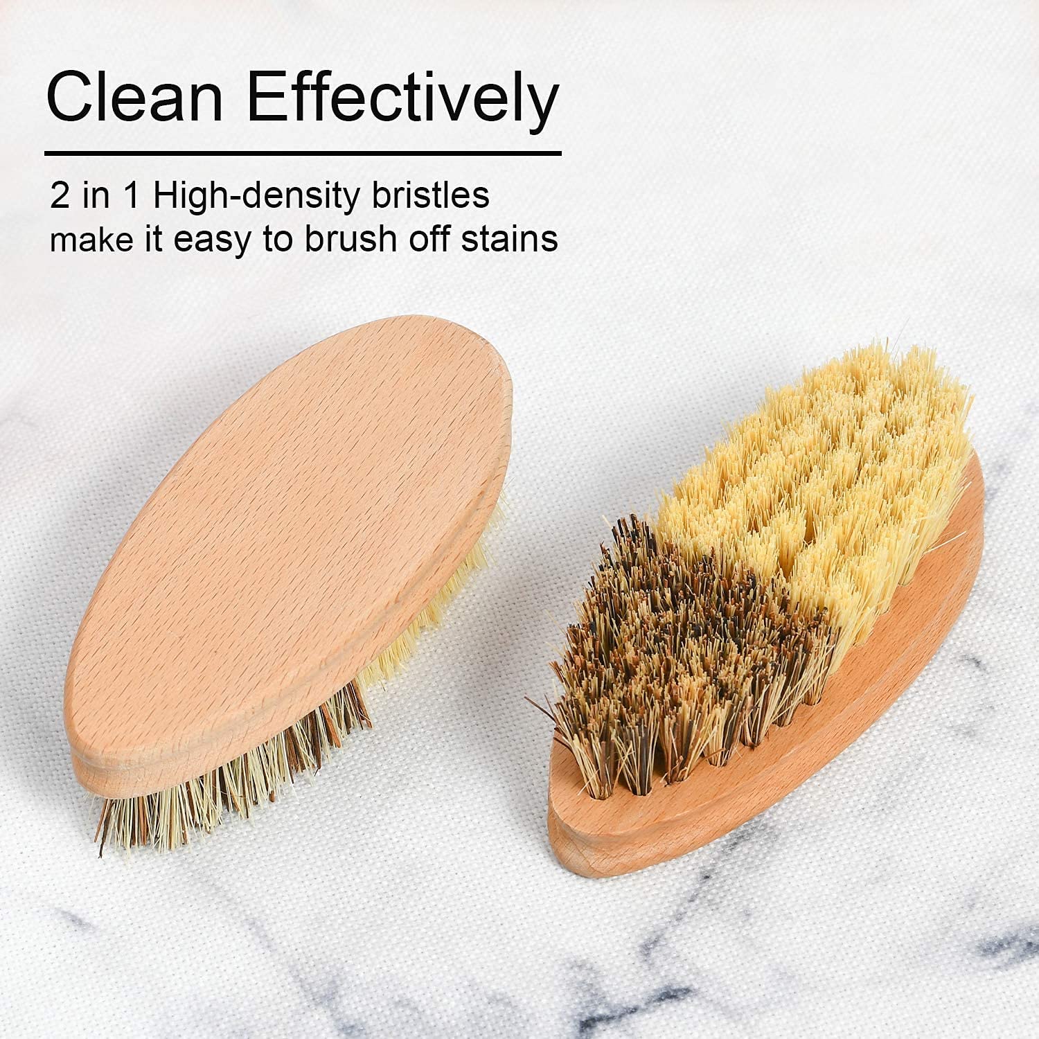 Brosse à légumes Veggie côté dur et doux manche en bois sisal outils de nettoyage fruits