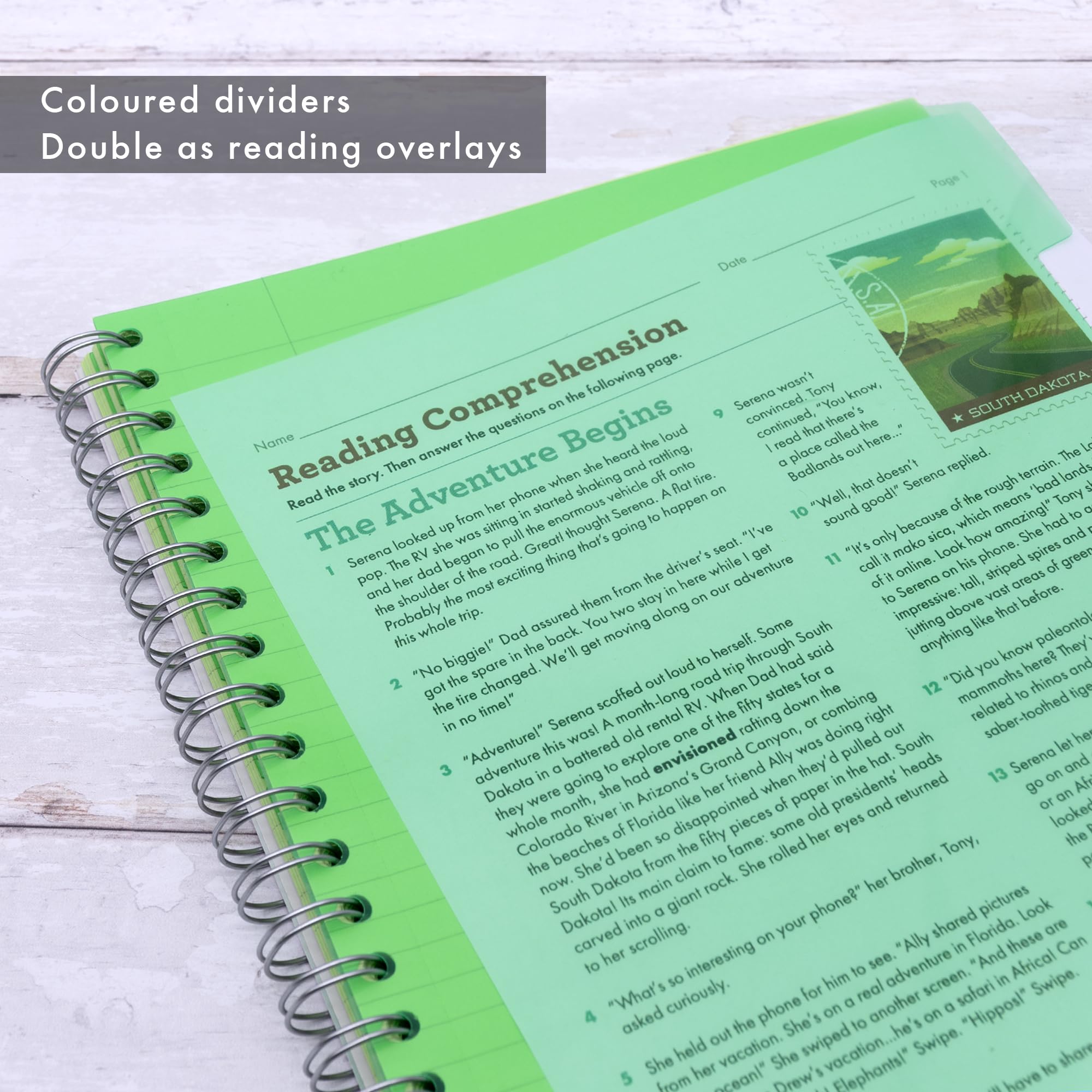 Pukka Pad Irlen Lot de 3 cahiers de projets A4 – 200 pages, 100 feuilles de papier ligné et coloré 80 g/m² & 5 intercalaires repositionnables – Conçu pour les difficultés de perception visuelle