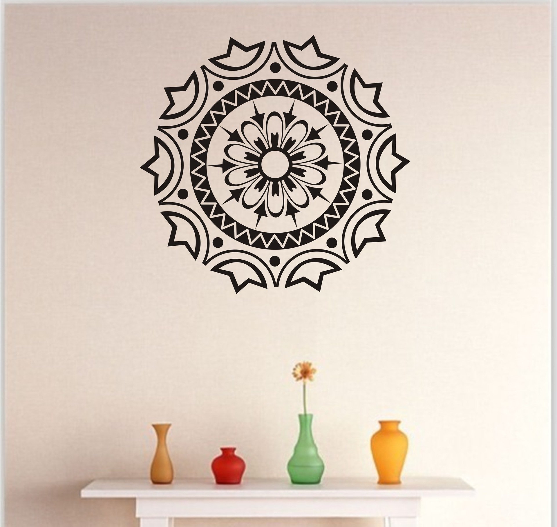 Amazon.com: DNVEN 22 inches x 21inches Hindu Buddha Indian Lotus Indian  Lotus Mandala Arm Tattoo Designs Wall Vinyl Sticker Decals Decor Art  Bedroom Mural : Tools & Home Improvement