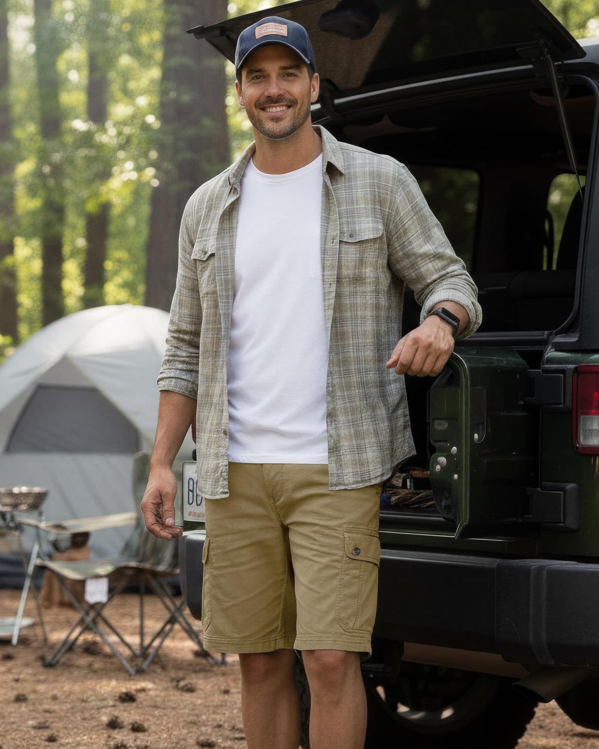 NY Threads Mens Cargo Shorts Relaxed Fit Cotton Casual Work Outdoor Hiking Shorts with Multiple Pockets - Image 5