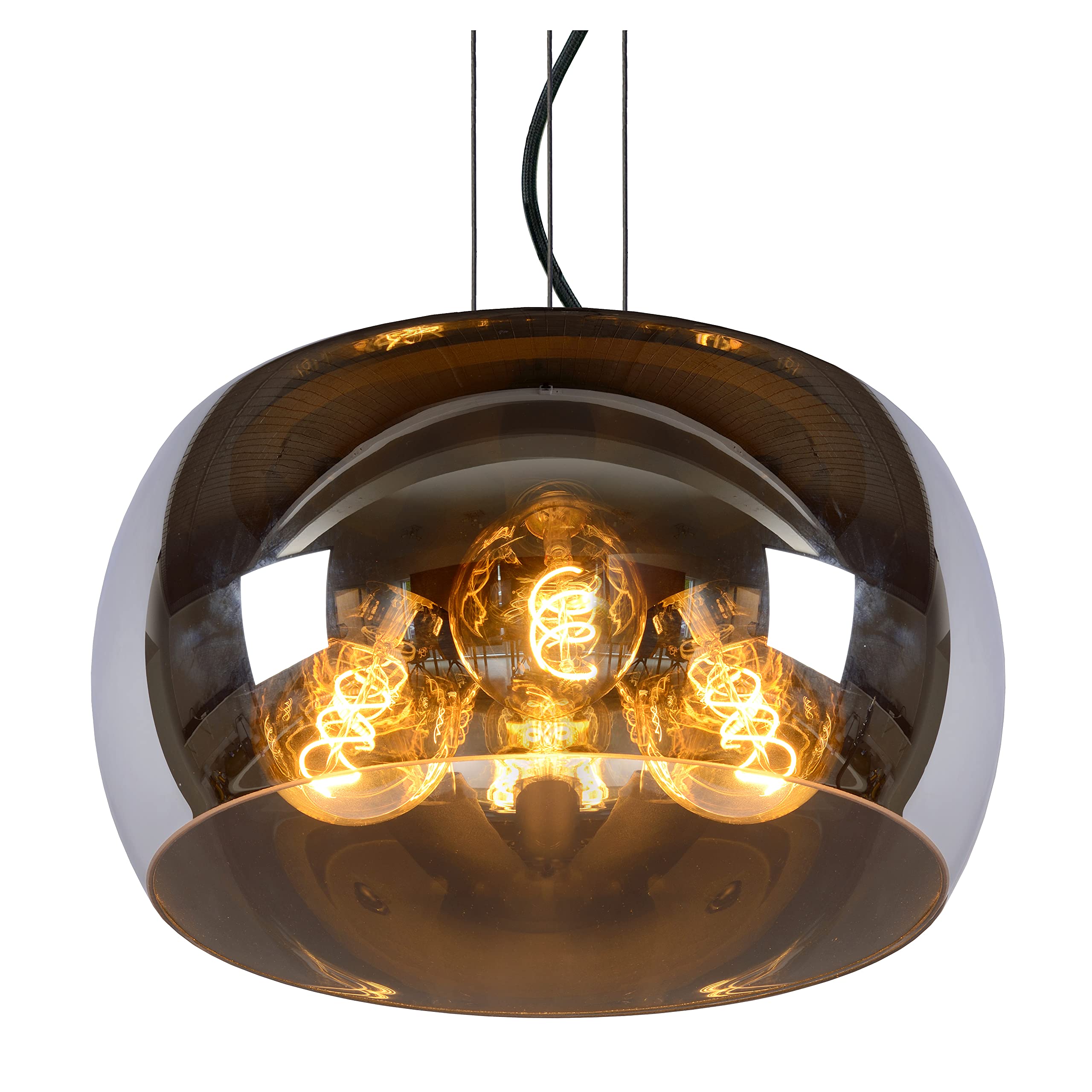 LUCIDE OLIVIA - Suspension - Ø 40 cm - 3xE27 - Fumé