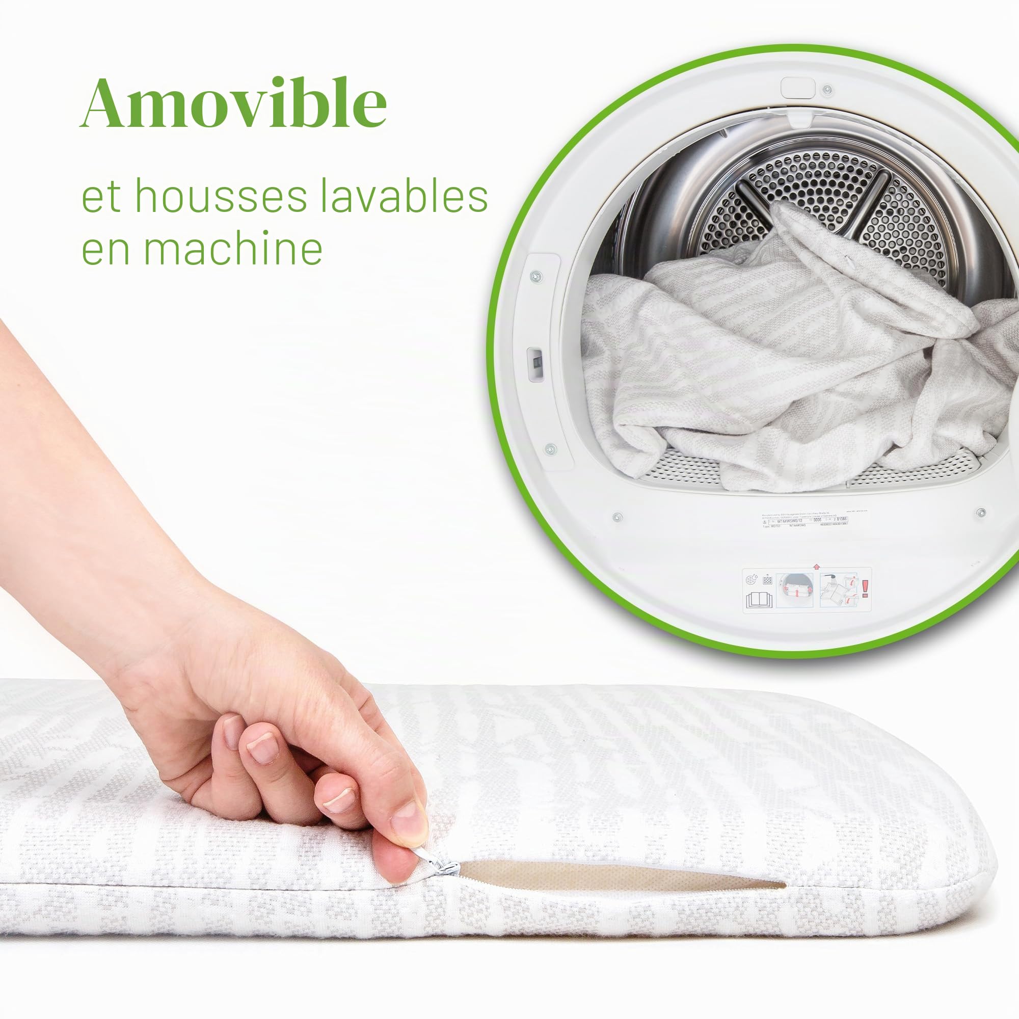 Comfier Sleep Chicco Next To Me Matelas 50 x 83 cm avec housse en bambou super douce s'adapte parfaitement à tous les berceaux Chicco standard Next To Me