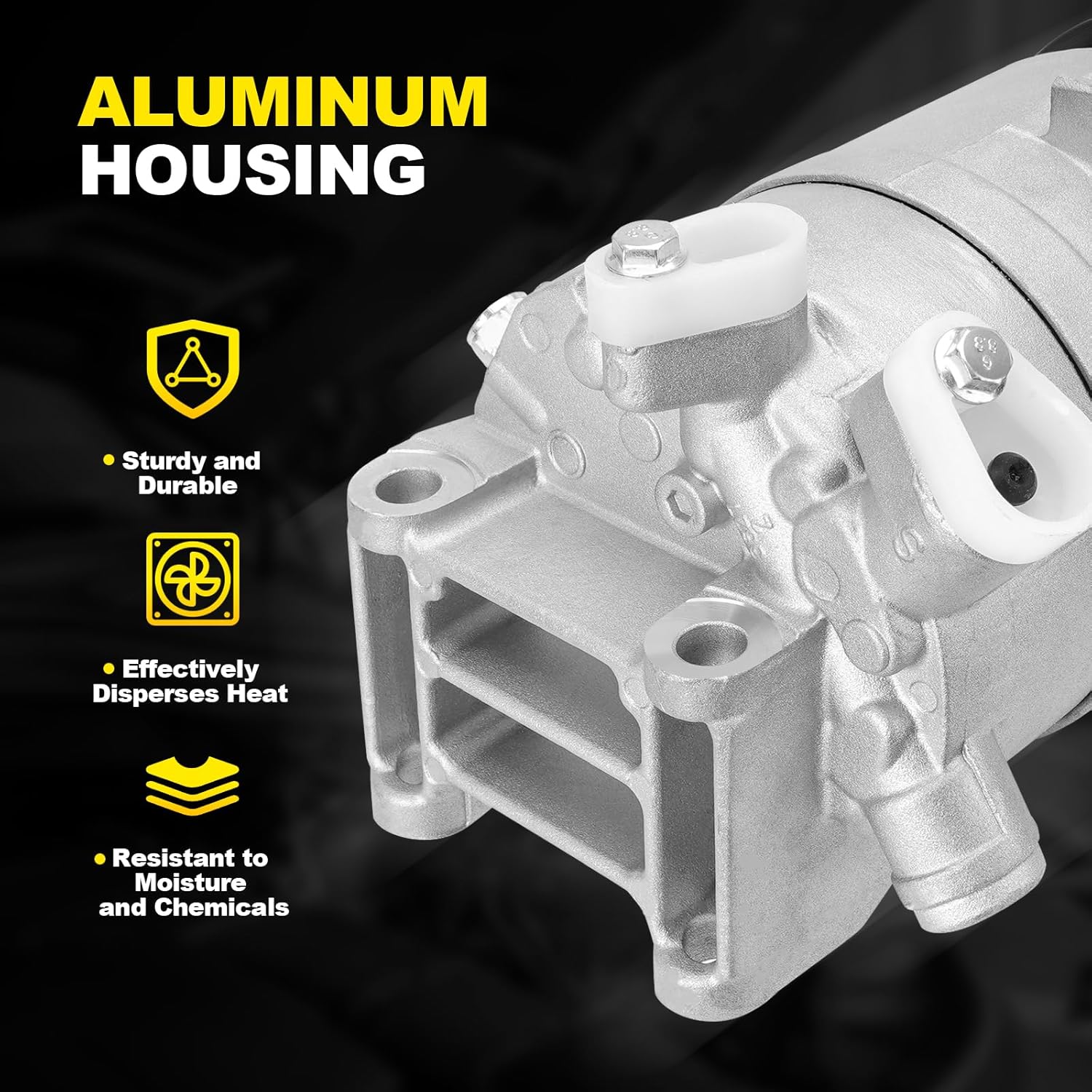 Air Conditioner AC Compressor Compatible with Nissan Maxima 2008–2014, Murano 2009–2014, Pathfinder 2013–2015, Quest 2011–2015; Compatible with Infiniti JX35 2013, QX60 2014–2015 3.5L