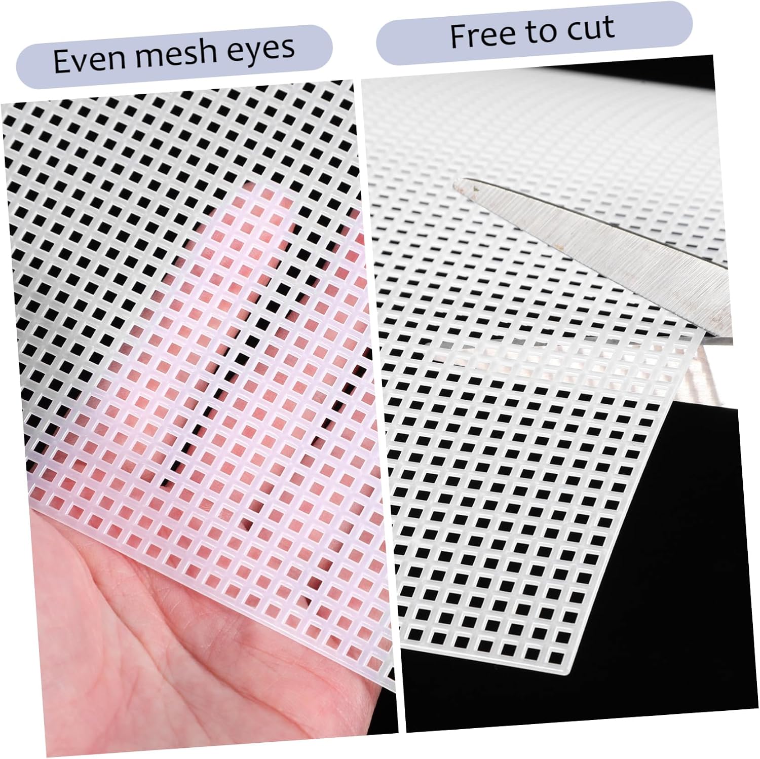 NUOBESTY Versatile 6 Pack Mesh Canvas Sheets Plastic Mesh for Crochet Embroidery Sewing for DIY Projects