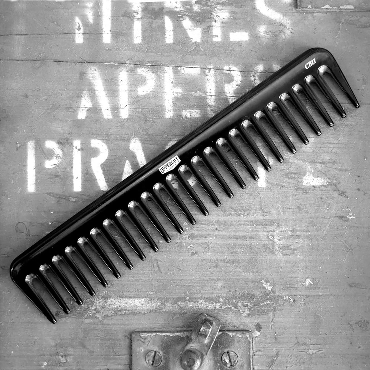 Uppercut Deluxe CB11 Wide Tooth Rake Comb | Wide Tooth Styling Comb for Natural Looking Hairstyles. Ideal for Detangling and Evenly Distributing Styling Products.