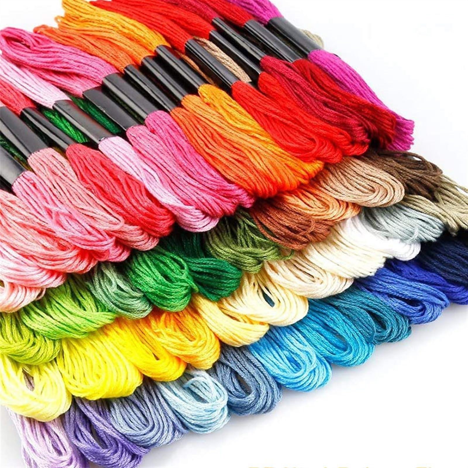 Nähen Stickgarn Set 447 Farbe Floss Stränge Fäden for Stricken Kreuzstich Weben Garn Kit für Armbänder Knüpfen