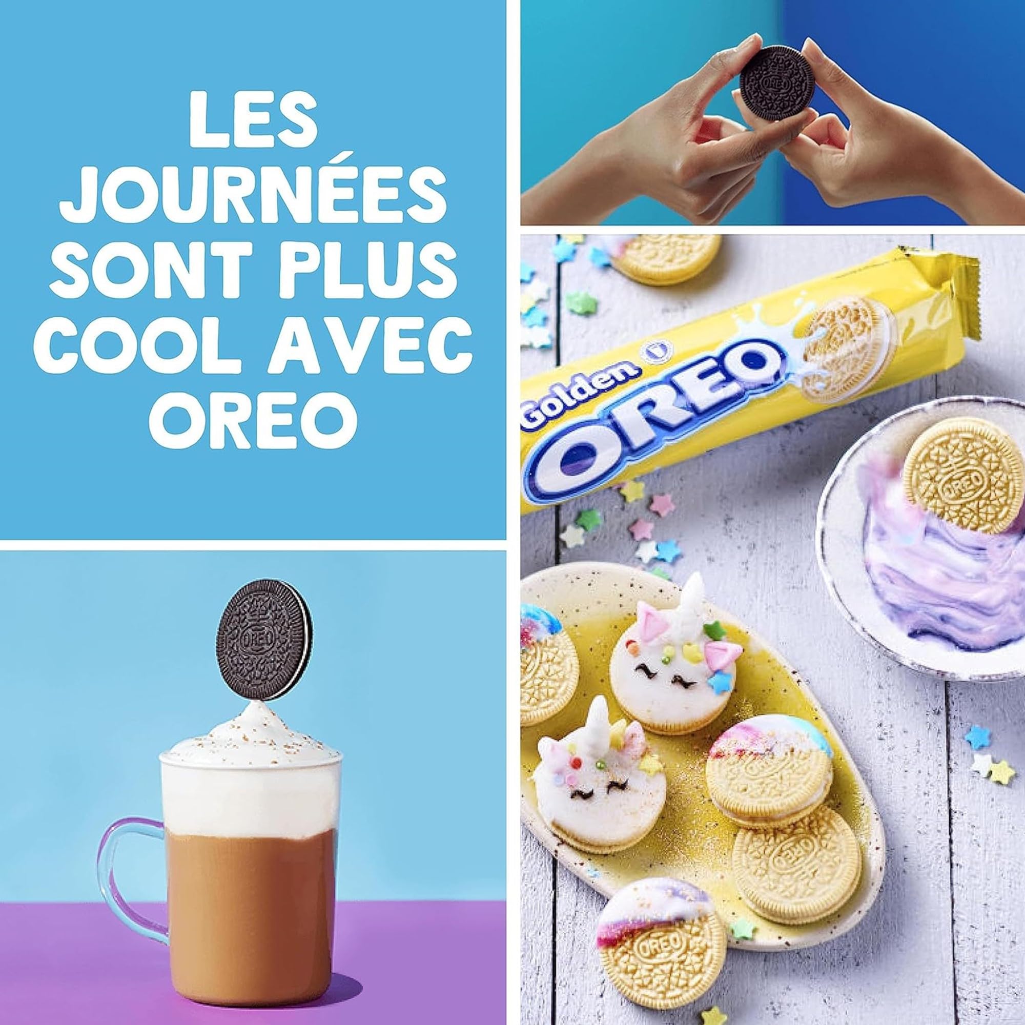 OREO - Oreo Original - 12 Boîtes de 5 Sachets de 4 Biscuits Oreo - Biscuit Cacaoté Fourré Goût Vanille - Lot de Biscuits en Sachets Individuels - Idéal à Emporter pour un Goûter Gourmand - Lot 12x220g