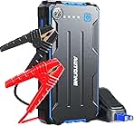 AUTOONE 4000A Car Jump Starter, Battery Jumper Starter Portable for Compact Car Up to 10.0L Gas and 8.0L Diesel Engine Jump Box with Jumper Cables, USB Output and LED Light