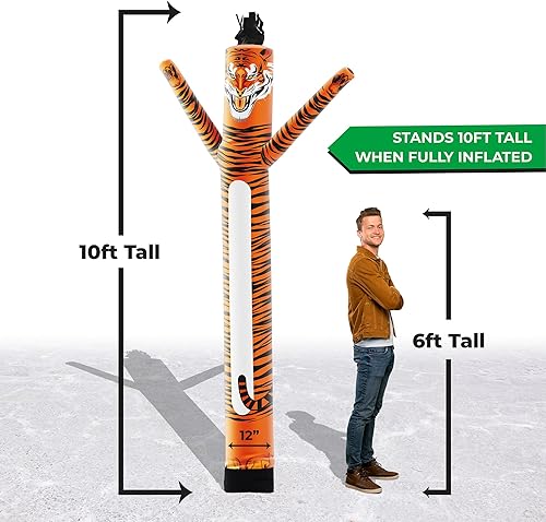 Miniatura 122 de LookOurWay Air Dancers Inflatable Tube Man Attachment - Wacky Waving Inflatable Dancing Tube Guy for Business Promotion - Blower Not Included