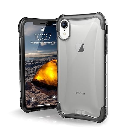 Urban Armor Gear Plyo para Apple iPhone Xr Funda con est?ndar Militar Estadounidense case [Compatible con inducci?n] - transparente