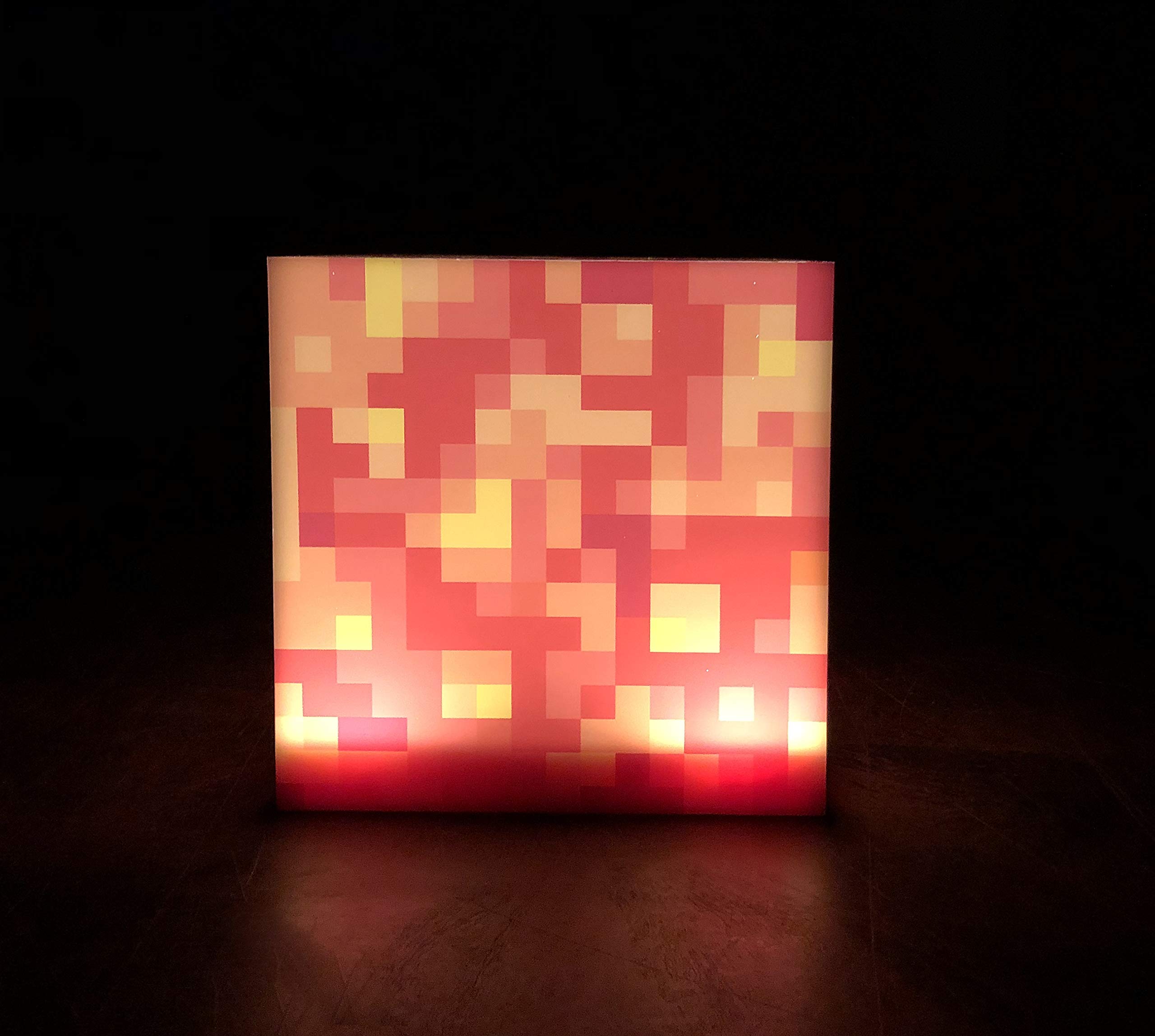 Minecraft Lava Block LED Mood Light Mood Lighting | 6 Inches Tall