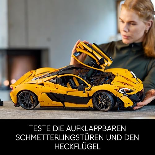 LEGO Technic McLaren P1 Modellino di Auto Sportiva da Costruire, Hobby Creativo per Adulti, Regalo per Uomo, Donna, Lui o Lei, Kit Modellismo da Collezione di Macchina Supercar in Scala 42172 - 4