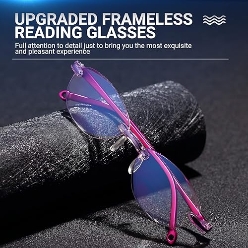 Miniatura 9 de TERAISE Reading Glasses for Women Anti-Blue Light Glasses Diamond-Cut Design Computer glasses Anti-Fatigue Reader