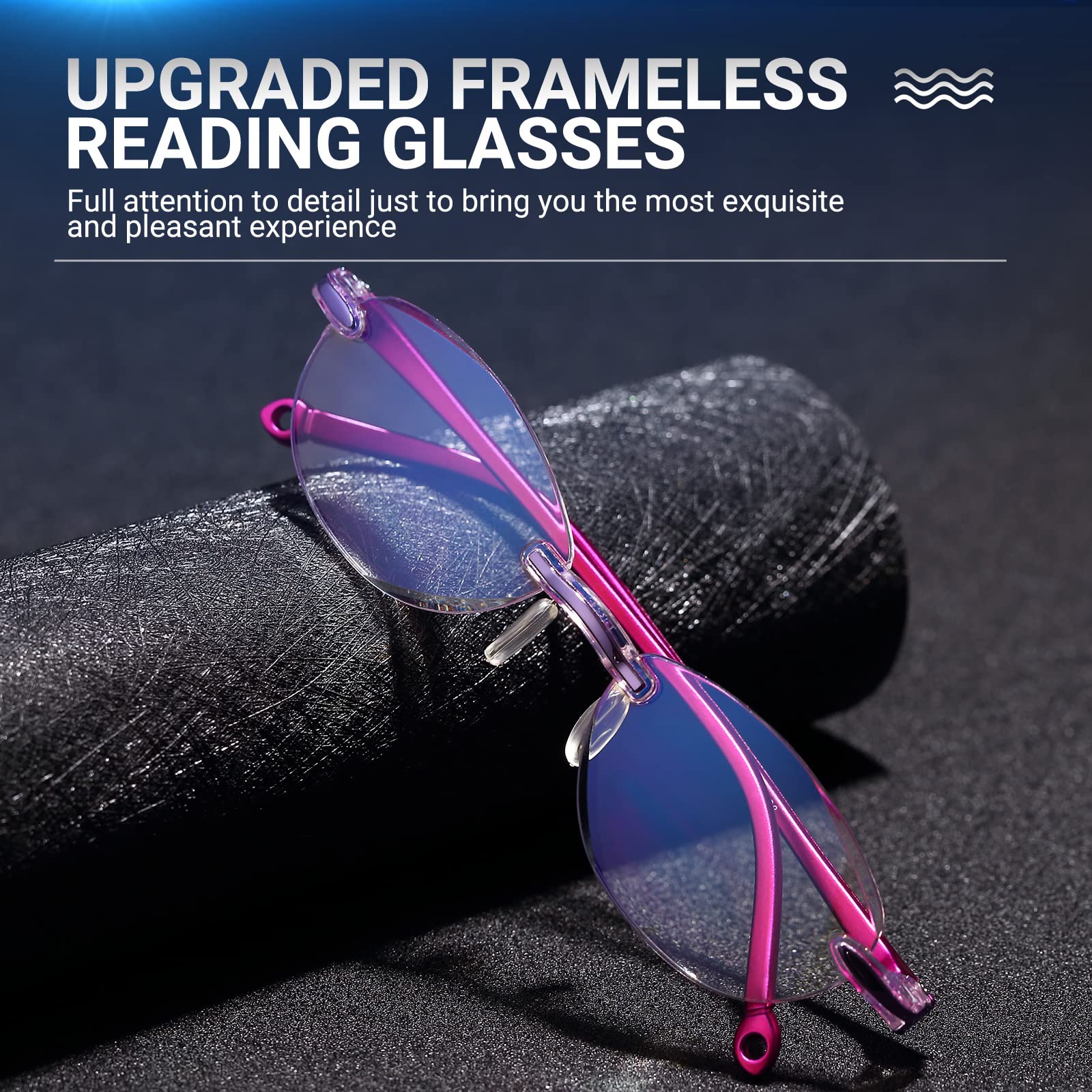 TERAISE 4pcs Reading Glasses for Women Anti-Blue Light Glasses Diamond-Cut Design Computer glasses Anti-Fatigue Reader