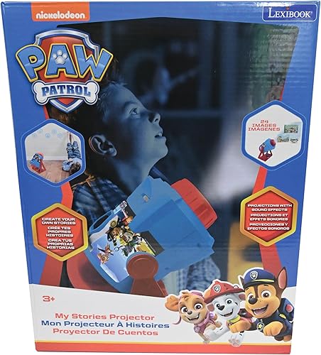 Miniatura 6 de LEXiBOOK Paw Patrol - Mis Historias Cobran Vida - Proyector de Historias con Sonidos, Temporizador y Folleto, AzulRojo