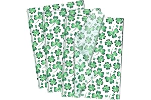 100-Sheet Pack Green Paper Shamrocks St. Patrick's Day Tissue Paper