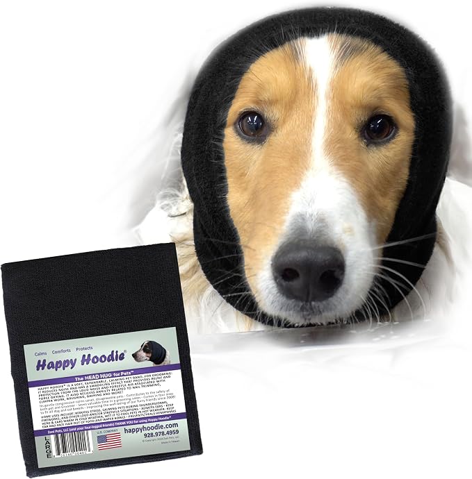 The Original Happy Hoodie for Dogs and Cats - Large Black