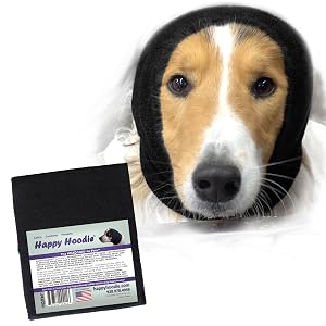 Happy Hoodie The Original Dog Cat Calming Band - American Brand - Anxiety Relief Noise Protection - Grooming