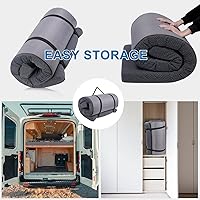 Vista 6 de Extra Thick Memory Foam Camping Mattress - 72" x 24" Portable Sleeping Pad for Adults, Folding Camping Bed Mat, Lightweight Cot Mattress Topper for