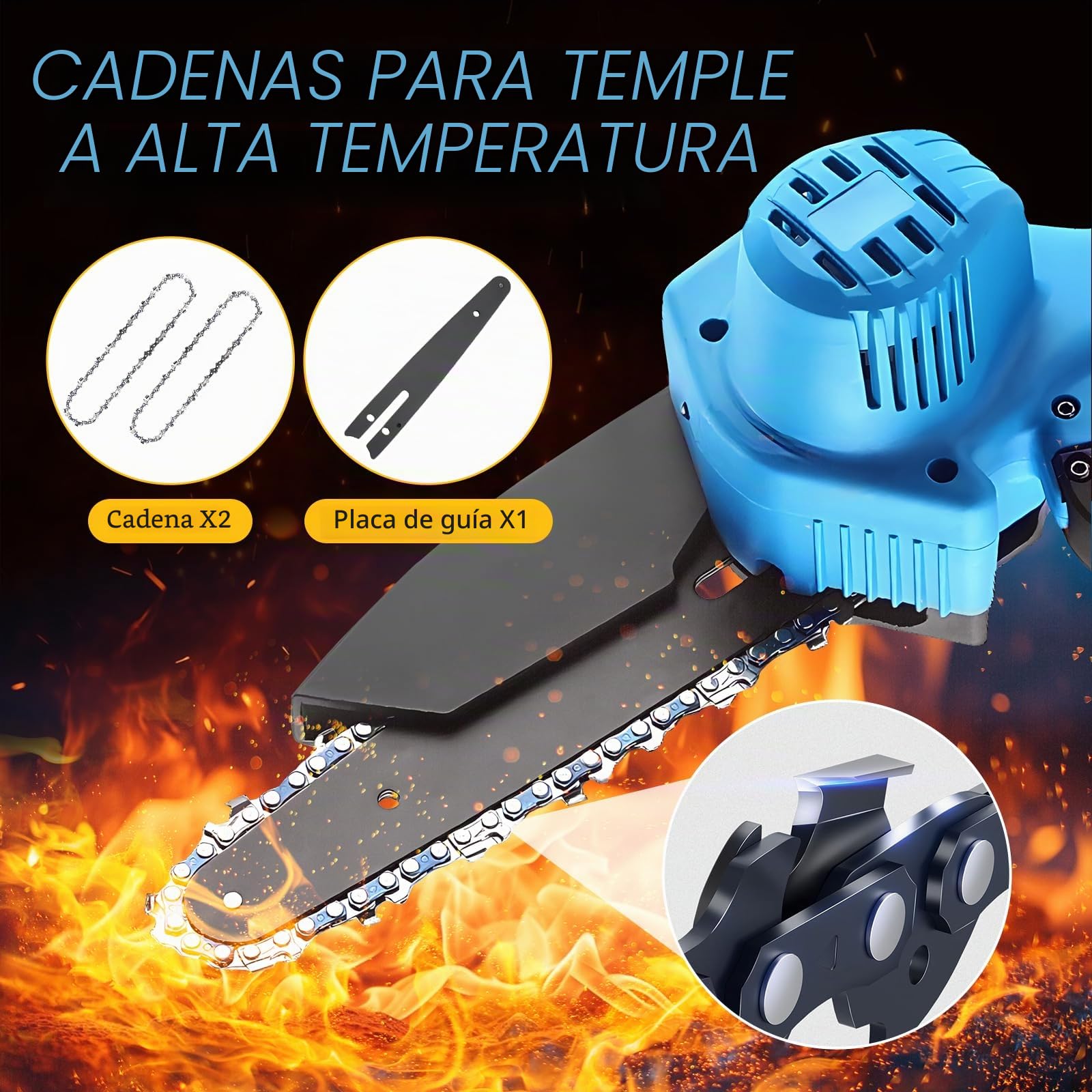 Tijeras De Podar, Tijeras De Podar Electricas, Kit Motosierra Bateria, 2 BateríAs De 48v 2000mah, Viene Con Cadena Y Tijeras.
