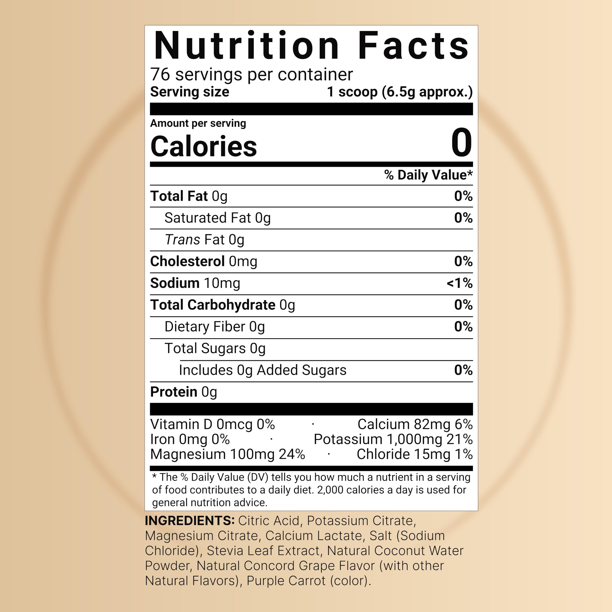 NatureBell Electrolytes Powder No Sugar, 500g (76 Servings) | Keto Fast Hydration Powder, Carnivore-Friendly Electrolyte – 1,000mg High Potassium, Minerals, & Coconut Water – Concord Grape Flavor — Amazon image 2