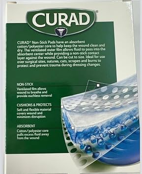 Curad Non-Stick Pads, 3 Inches X 4 Inches 10 Count
