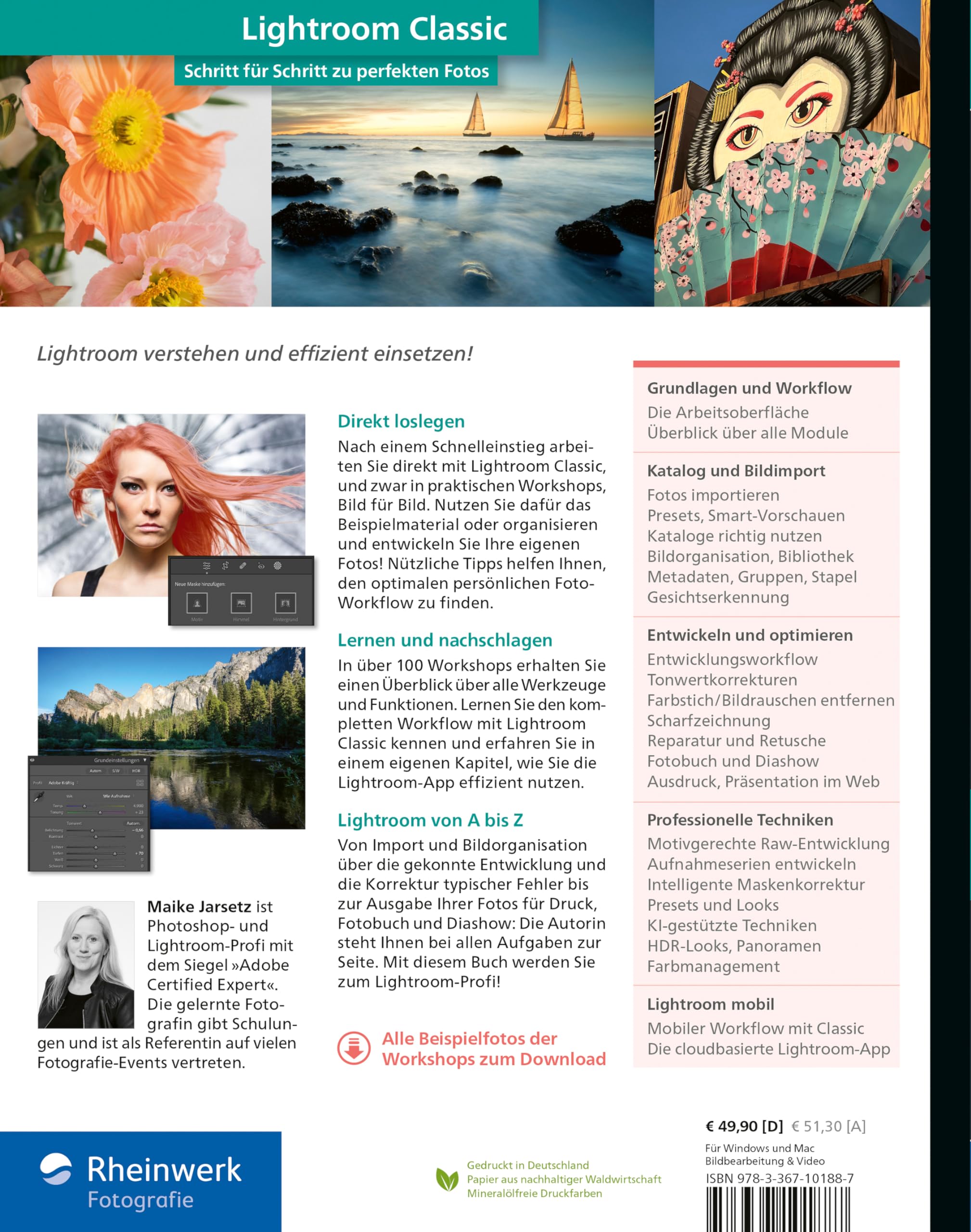Lightroom Classic: das Workshop-Buch für Einsteiger und Fortgeschrittene. Schritt für Schritt zu perfekten Fotos (neue Auflage 2024)