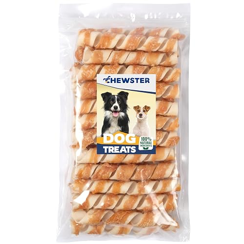 CHEWSTER Espirales masticables con Pollo - Chuches para Perros - 840 g