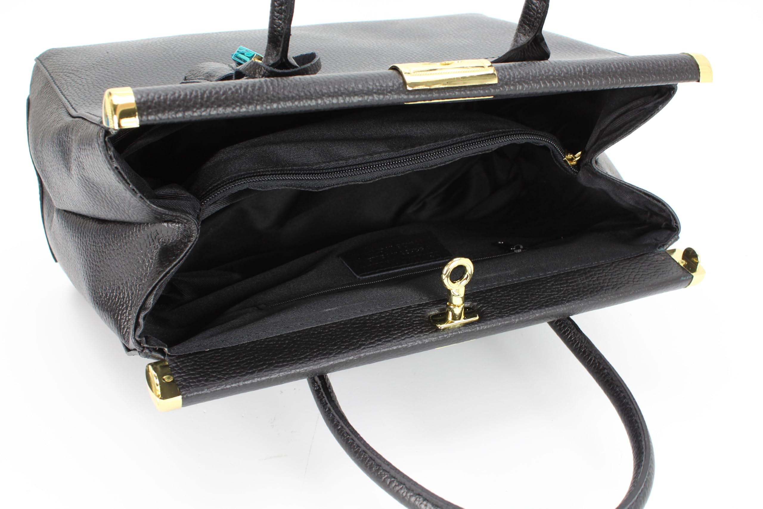 Belli The Bag XL italienische Leder Henkeltasche Handtasche Damen Ledertasche Umhängetasche made in italy - 34x25x16 cm (B x H x T)