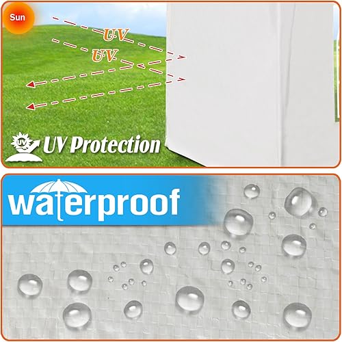 Miniatura 4 de Strong Camel Paredes laterales laterales de 10 pies de largo x 6.4 pies de ancho, para toldo desplegable EZ de 10 x 10 pies, carpa para exteriores,