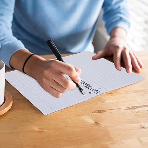 Miniatura 3 de Cuadernos en espiral, cuaderno de 1 materia a granel, cuadernos de rayas universitarias  70 hojas  3 agujeros perforados, cuadernos de materias para